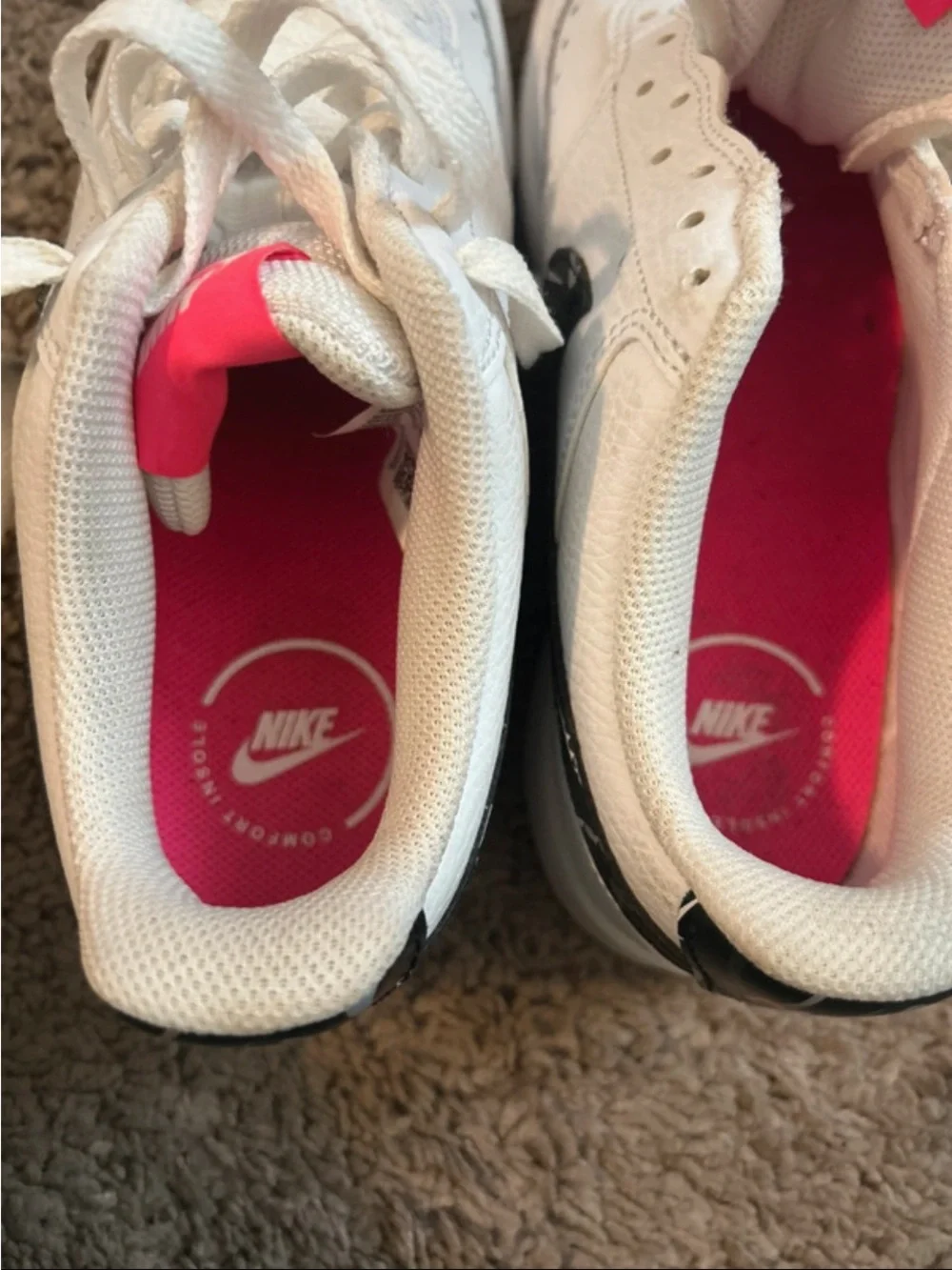 Nike Court Vision Low White Hyper Pink DM8079-100 Womens US Size 7.5